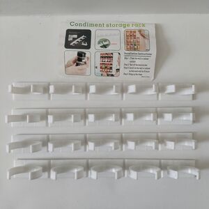 White Condiment Storage Rack